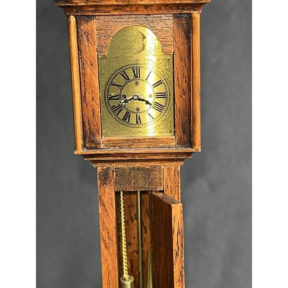 Vtg 4 Pc House of Miniatures Doll Furniture Dated Desk Dresser Bookshelf Clock - Picture 9 of 16